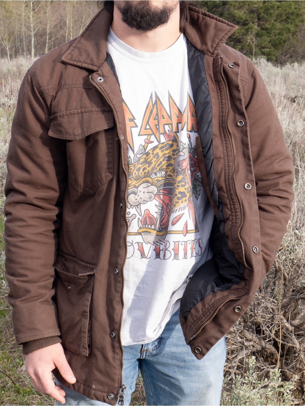 Men's Brown Wrangler Work Coat
